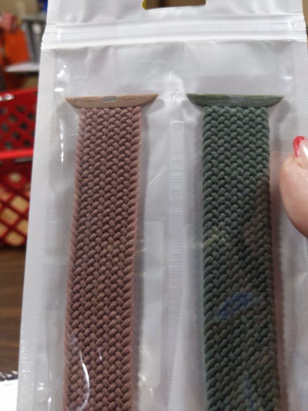Photo 1 of 2 Pack Braided Solo Loop For Apple Watch Band 40mm 41mm 42mm 44mm 45mm 46mm 38mm 49mm Ultra 3 2 Women men,Stretchy Woven Nylon Elastic Strap Wristbands For iWatch Series 11/10/9/8/7/6/5/4/3/SE 2/SE 3
