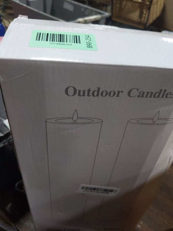 Photo 1 of 14" x 4" Large Flameless Candles with Remote Timer, Waterproof Outdoor Battery Operated, LED Electric Flickering Pillar Candle for Wedding, Anniversary, Birthday Party and Patio Lanterns Decor, 2 Pack
