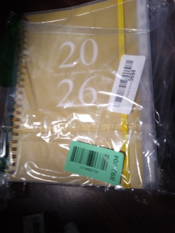 Photo 1 of 2026 Planner - A5 Weekly & Monthly Planner Spiral Bound, January 2026 - December 2026, Academic Planners 2026 with Flexible Cover, Tabs, Inner Pocket, 6.4" x 8.5", Yellow