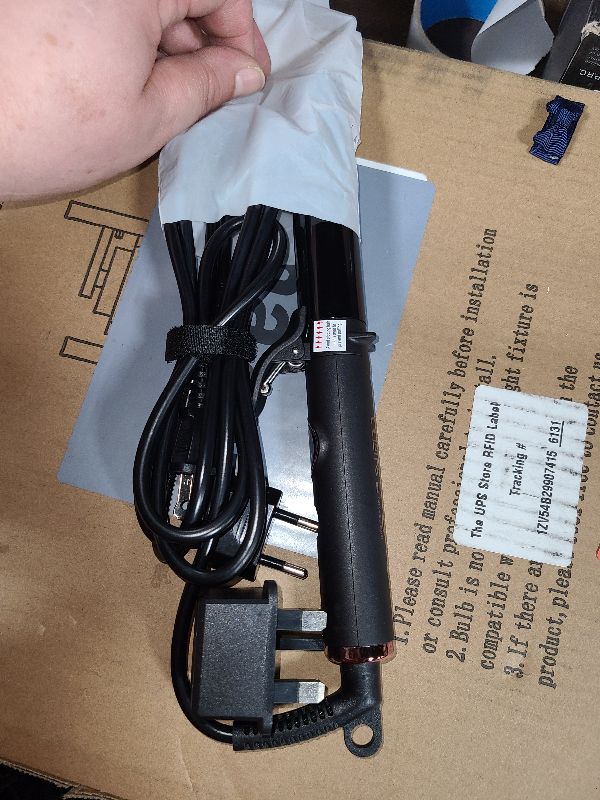 Photo 1 of 1 Inch Mini Travel Curling Iron, 100-240V Travel Dual Voltage Curling Iron for Short Hair with 5 Heat Settings, Small Curling Wand with Temperature Memories and Lock, Blush Gold