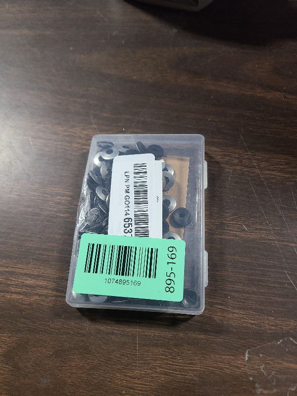 Photo 1 of 100 PCs #8 EPDM Bonded Sealing Washers, 304 Stainless Steel Backed Rubber Washers for Screws