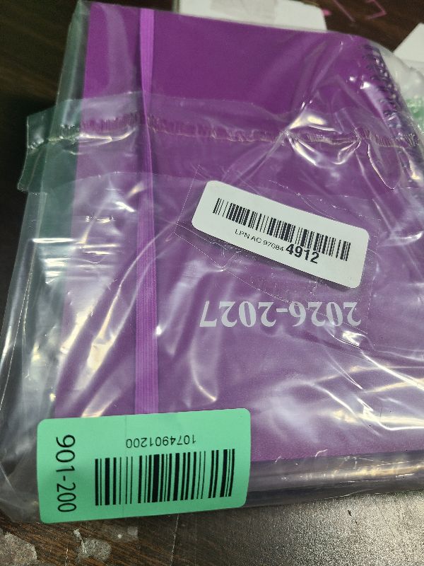 Photo 1 of 2026-2027 Monthly Planner - January 2026 - June 2027, Two Pages Per Month, 18 Monthly Calendar/Planner with Tabs, Inner Pocket, 6.4" x 8.5", Purple