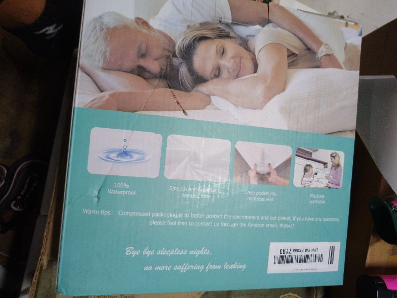 Photo 1 of 2 Pack Twin Size Premium Waterproof Mattress Protector, Soft Breathable Mattress Pad, Noiseless Waterproof Bed Cover - Stretch to 21" Fitted Deep Pocket Mattress Protection