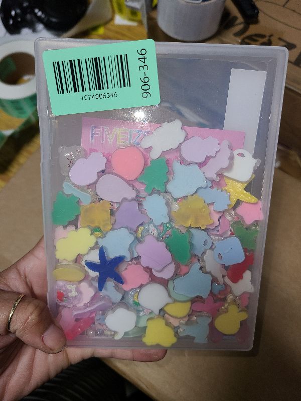 Photo 1 of 100PCS FIVEIZERO Cute Slime Charms Bulk Easter Gift Set – Kawaii Flatback Resin Charms for Crafts, Mini Decoden Acrylic Embellishments for Phone Junk Cases, Scrapbooking & DIY Decoration (Multicolor)