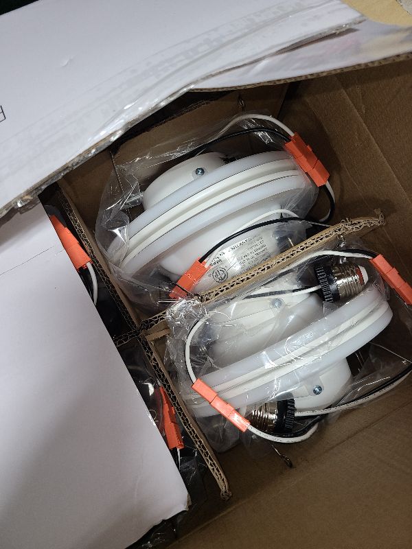 Photo 1 of 12 Pack 5/6 Inch LED Can Lights with Night Light, Metal 5CCT Retrofit Recessed Lighting Selectable 2700K-6000K Dimmable, 12W=75W, 1200LM Downlight with Metal Smooth Trim - ETL and Energy Star