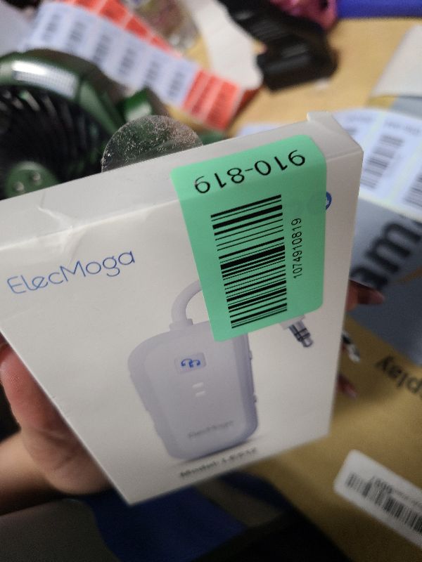 Photo 1 of 2025 Upgraded Airplane Bluetooth 5.4 Transmitter with aptX Adaptive, ElecMoga Airplane Travel Essentials Supports 2 AirPods or Headphones, 2-in-1 AUX Wireless Transmitter Receiver for TV, Car, White