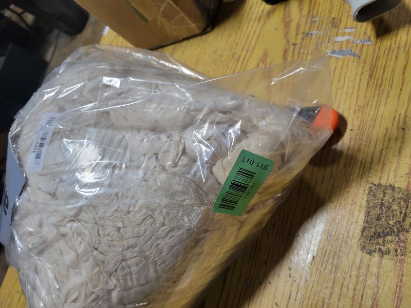 Photo 1 of 12 Pack Beige Cheesecloth Table Runners 35 x 120 Inch Rustic Boho Gauze Christmas Table Runner for Wedding Arch, Party Decoration, Bridal Shower, Reception, Farmhouse Dining Decor