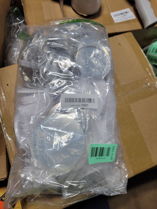 Photo 1 of 100 Sets 75mm Button Maker Supplies, 3 Inch Button Supplies Blank Badge Parts Includes Metal Covers, Plastic Backs& Clear Film, Compatible with Button Maker/Pin Press Machine