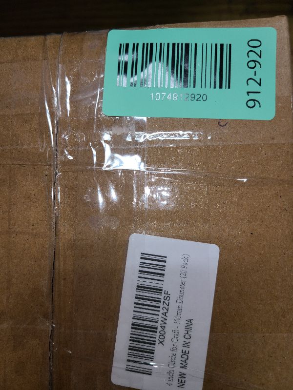 Photo 1 of 20 Pack Wood Rings for Crafts, Natural Wood Rings for Macrame, Unfinished Wooden Rings for DIY Pendant Connectors Jewelry Making - 4 Inch / 100 mm Diameter