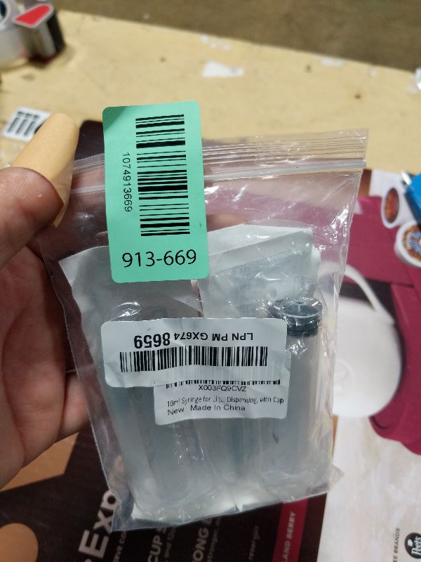 Photo 1 of 10ml Syringe for Liquid, Oral, Scientific Labs, Measurement, Dispensing, with Cap- 3 Pack