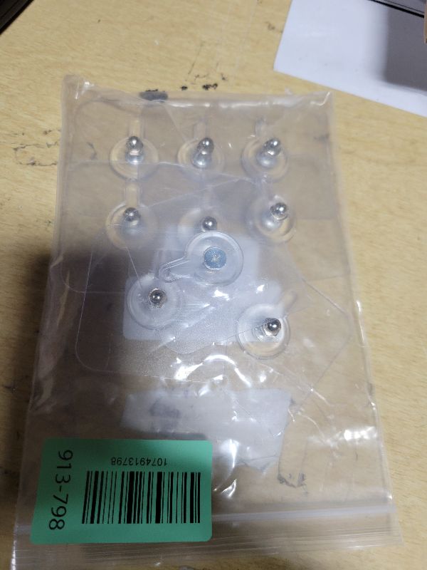 Photo 1 of 10Pcs Adhesive Wall Hanger Hooks, No Drilling Sticker Hanging Nails Hook Holder Screws for Kitchen Bathroom Storage Room Tile Wall (0.47" Screw, Square-2.3"x2.3")