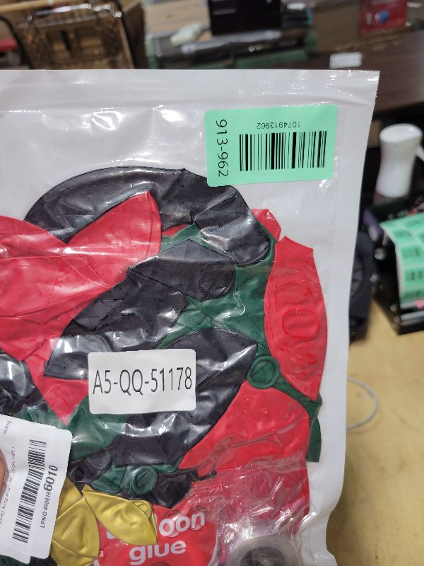 Photo 1 of 126Pcs Balloon Garland Kit Red Green Black, Different Sizes Red Black Dark Green Balloon Arch Kit Metallic Gold Balloons, Red Black Green Latex Balloons for Birthday Christmas New Year Party Decor
