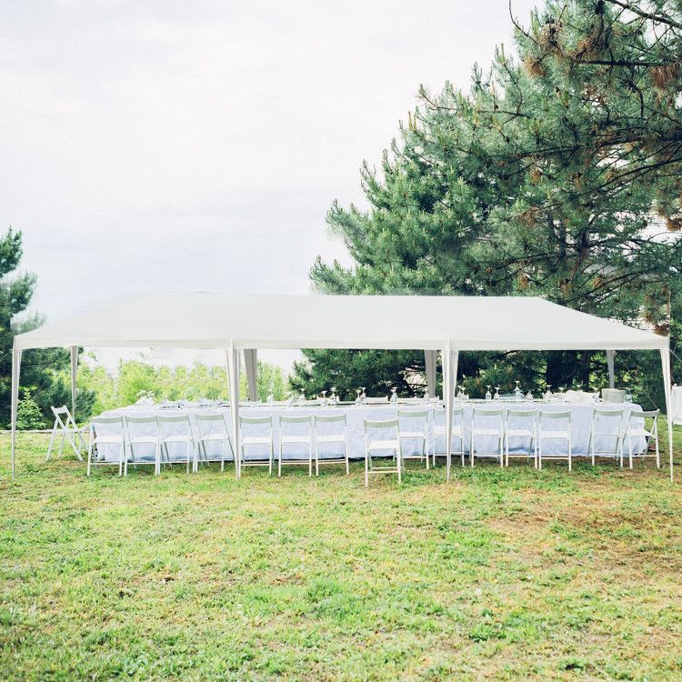 Photo 1 of 10 x 30 Feet Canopy Tent with 5 Removable Sidewalls for Party Wedding
