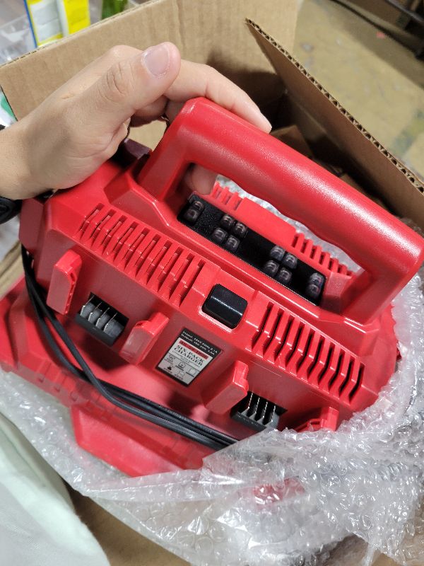 Photo 1 of ?Simultaneously Charging? 2026 Upgrade 6 Port Rapid Charging Station Replacement for Mil-Waukee M-18 18V Battery Charger 48-59-1806 48-59-1809,Compatible with Mil-Waukee 14.4V-18V Battery