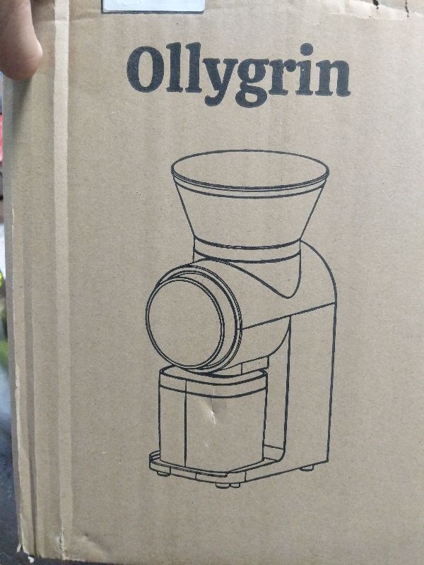 Photo 1 of Ollygrin Conical Burr Coffee Grinder Electric, Compact Coffee Grinder for Home Use,Burr Mill Grinder with 30 Precise Grinding Sizes, Touch Panel, Removable Burr & Coffee Container, 2-12 Cups