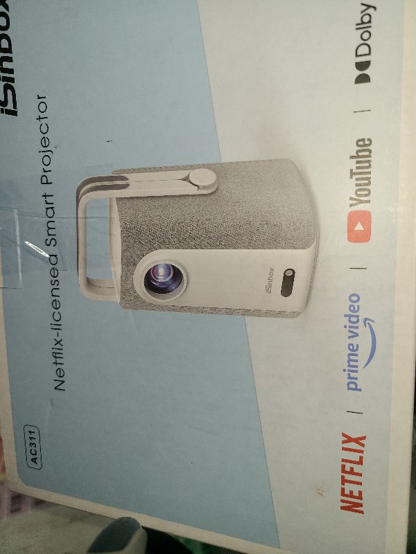 Photo 1 of [Short Throw/1200ANSI/Built in Apps] 4K Outdoor Projector with WiFi and Bluetooth, Auto Focus Projector with Dual-Mode Stand, Smart Portable Proyector with Netflix/YouTube/PrimeVideo & Dolby