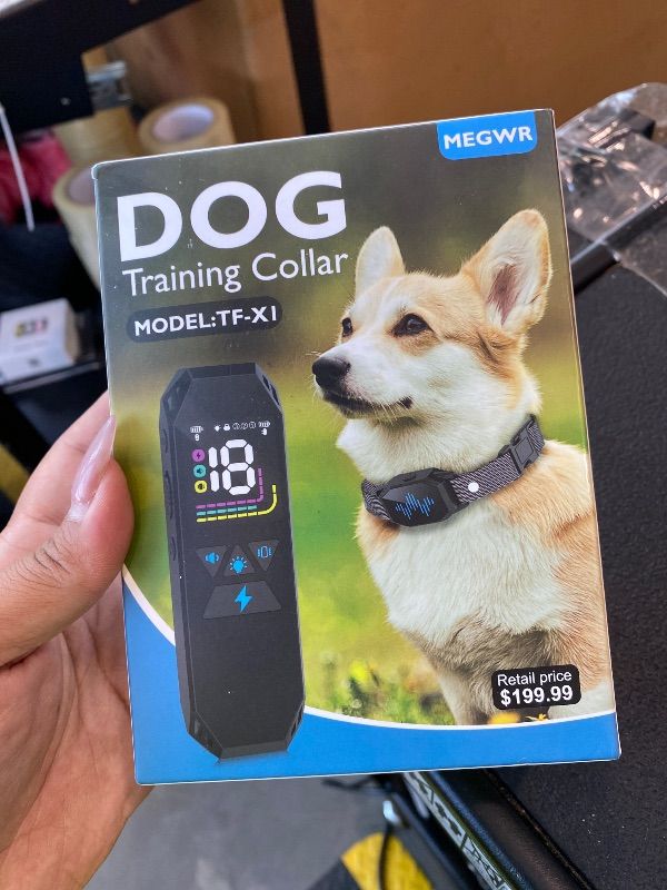 Photo 1 of *MISSING PARTS - see clerk notes*
Dog Training Collar with Remote Control, 2500FT Coverage Range and 4 Training Modes, IP67 Waterproof Rechargeable E Collar for Dogs Training for All Breed