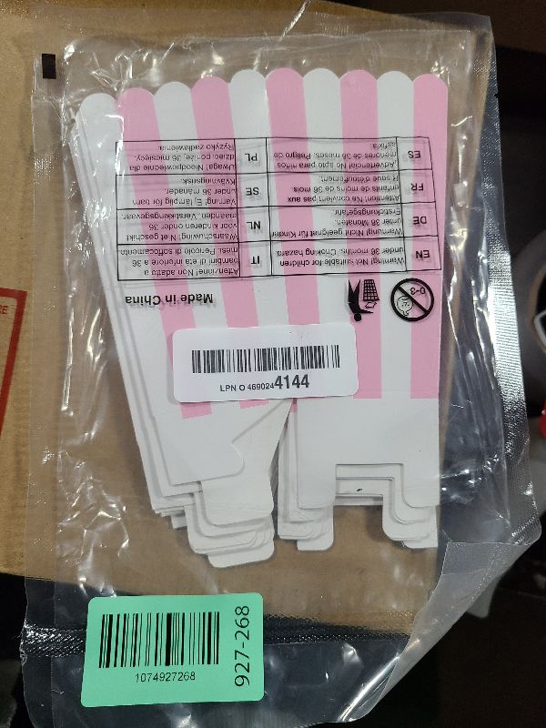 Photo 1 of 20 Pcs Pink Popcorn Boxes Mini Popcorn Bags for Party Small Puffed Rice Bowl Buckets Pink and White Striped Bags Paper Puffed Rice Container for Birthday Party Favor Movie Night Supplies