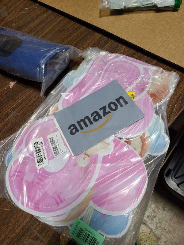 Photo 1 of 2 Sets Baby Shower Plastic Yard Sign with Stakes Gender Reveal Outdoor Decorations Pink Bear Girl Lawn Sign Newborn Welcome Sign for Girl Gender Reveal Party Supplies
