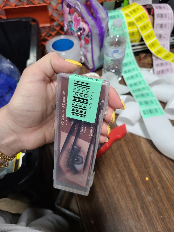 Photo 1 of 2 Pack Eyelash Extension Tweezers, Professional Pointed & Slanted Tweezers for Eyelash Lifting, Lash Extension Application, False Eyelashes, Made of Premium Surgical Stainless Steel (Black)