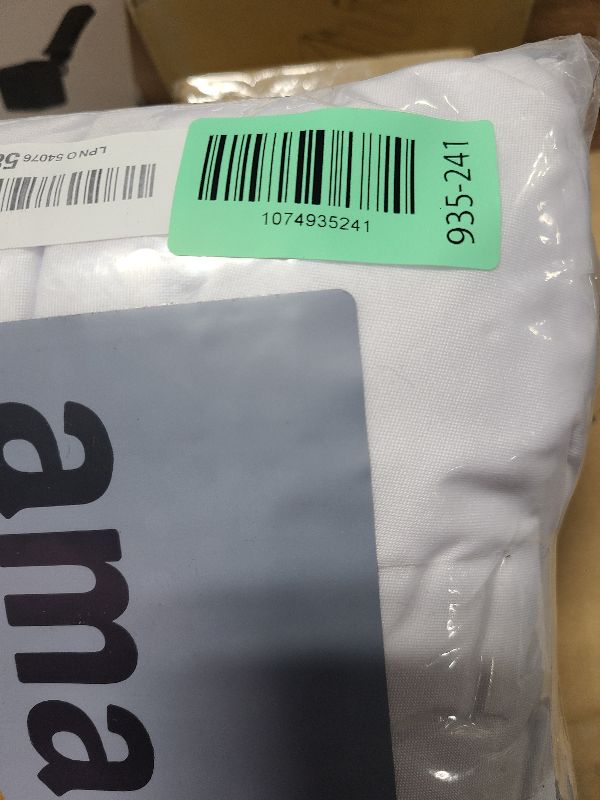 Photo 1 of 2 Pack 5 Feet White Spandex Tablecloth for Rectangular Tables, Fitted & Stretch, Washable, Wrinkle Resistant, Perfect for Event, Wedding, Party, Banquet, Cocktail, Festival, and Table Protector