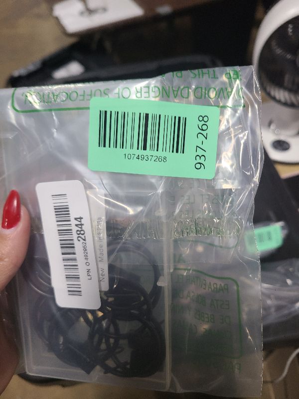 Photo 1 of 16 Pack Curtain Rings with Clips, Window Clip Rings Black Curtain Hooks Hangers Clip Rings for Hanging Drapery Drapes Bows, Small 1.26 Inch in Diameter, Fits up to 1" Rod