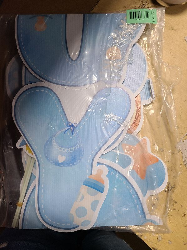 Photo 1 of 2 Sets Baby Shower Plastic Yard Sign with Stakes Gender Reveal Outdoor Decorations Blue Bear Boy Lawn Sign Newborn Welcome Sign for Gender Reveal Party Supplies