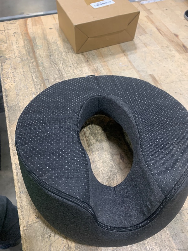 Photo 1 of ?Ergonomics Lying Down Pillow Memory Foam Breathable Head Rest Support Pillow Body Massage Face Rest Beauty Salon ?(Gray)