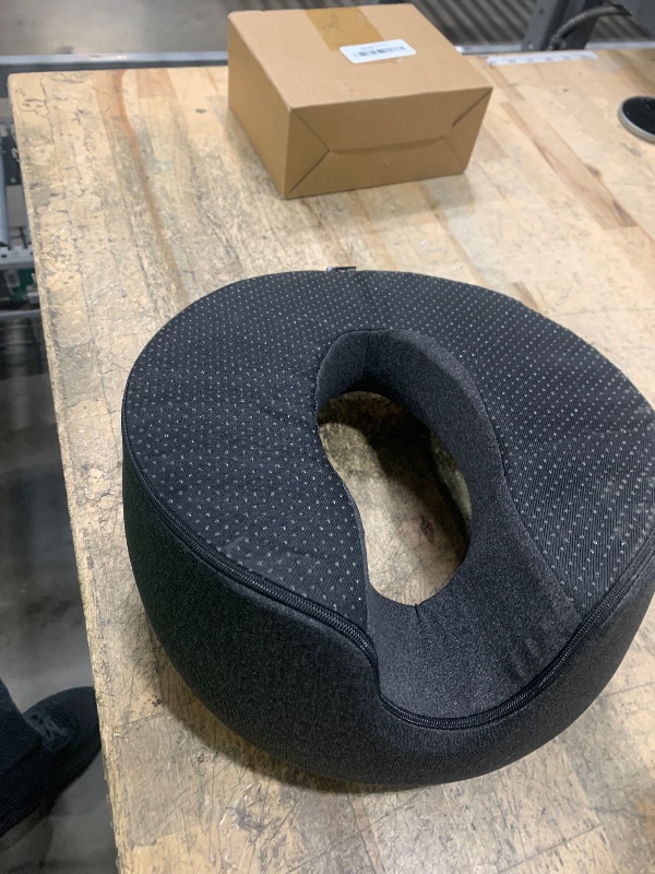 Photo 1 of ?Ergonomics Lying Down Pillow Memory Foam Breathable Head Rest Support Pillow Body Massage Face Rest Beauty Salon ?(Gray)
