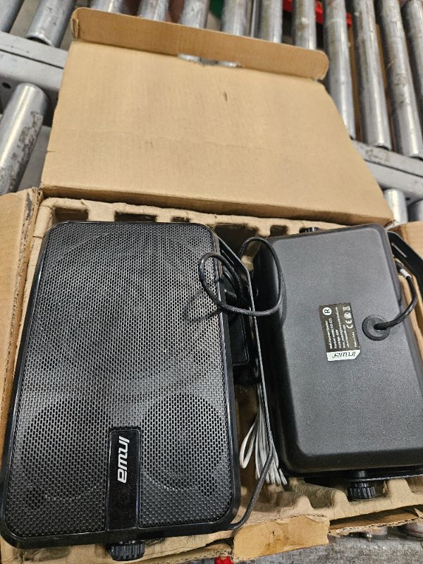 Photo 1 of ***MISSING PARTS***
Inwa Outdoor Bluetooth Speakers, 400W Active Passive Wall Mount Speaker, Waterproof Wireless Indoor/Outdoor Stereo Sound Set W/Aux in, Sound System for Patio/Porch/Gazebo/Garage(Pair, Ivory Black)