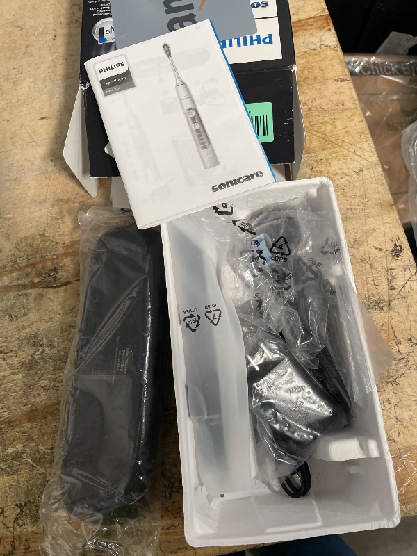 Photo 1 of **PARTS ONLY** Philips Sonicare ExpertClean 7500 Black, Rechargeable Electric Power Toothbrush, HX9690/05