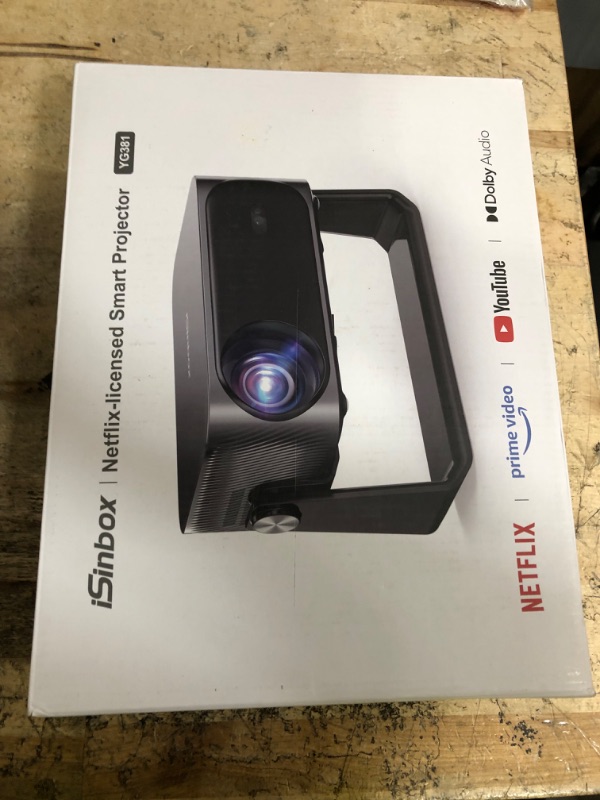 Photo 1 of [2000 ANSI/Auto Focus & Keystone/Built-in APP] 4K Outdoor Projector with Wifi and Bluetooth, Smart Portable Projector with Built in Apps YouTube/PrimeVideo & Dolby, Home Theater Projector with HDR10+