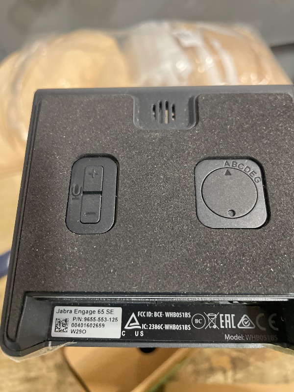 Photo 1 of ** missing headset speaker **Jabra Engage 65 SE (Second Edition) Wireless Headset, Convertible – Telephone Headset with Industry-Leading Wireless Performance, Advanced Noise-Cancelling Microphone, All Day Battery Life - Black ** missing headset speaker **