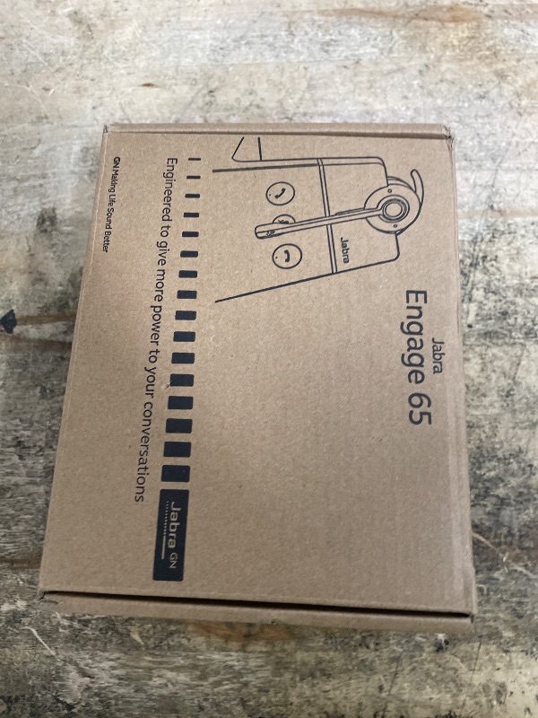 Photo 1 of ** missing headset speaker **Jabra Engage 65 SE (Second Edition) Wireless Headset, Convertible – Telephone Headset with Industry-Leading Wireless Performance, Advanced Noise-Cancelling Microphone, All Day Battery Life - Black ** missing headset speaker **