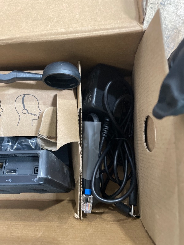 Photo 1 of ** missing headset speaker **Jabra Engage 65 SE (Second Edition) Wireless Headset, Convertible – Telephone Headset with Industry-Leading Wireless Performance, Advanced Noise-Cancelling Microphone, All Day Battery Life - Black ** missing headset speaker **