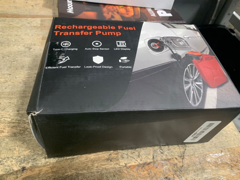 Photo 1 of ****SEE NOTES****Cordless Fuel Transfer Pump, 3.8 GPM Automatic Gas Can Pump, Electric Fuel Pump Built in 6000mAh Rechargeable Battery, LED Display, Auto Stop, 3 Gear Adjustable Flow, 3 Adapters, 90" Hose for Gasoline