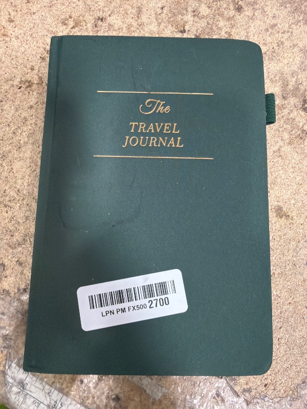 Photo 1 of (OUT OF PACKAGE, MISSING SITICKERS)Travel Essentials: Journal for Women & Men - Vacation Budget Planner Notebook for 6 Trips Organizer- Travel Scrapbook to Record Memories and Adventures - Gifts for Travelers, Green