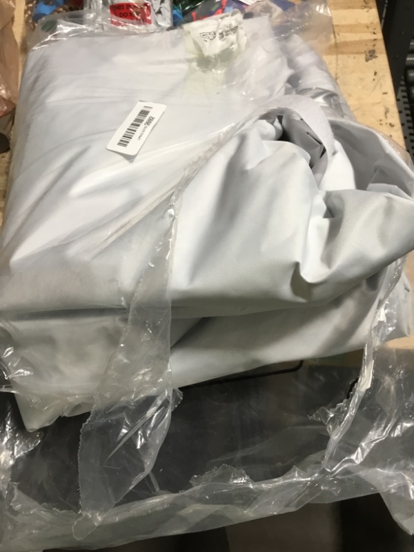 Photo 1 of 10x10 Canopy Replacement Top Cover for Pop Up Canopy Tent, Industry-Leading 3000mm Water Resistance, 500D Heavy Duty Waterproof with Silver Coating, UV Protection, 4 Sandbags, New White