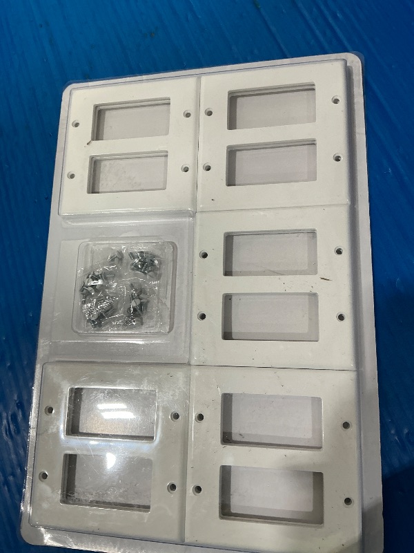 Photo 1 of [10 Pack] BESTTEN Decorator Wall Plate, 2 Gang Standard Size Outlet Cover for GFCI and USB Receptacles, H4.53” x W4.57”, Unbreakable Polycarbonate Material, UL Listed, White