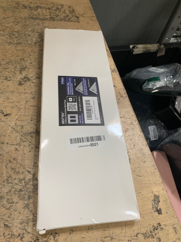 Photo 1 of (5 Pack) BESTTEN USWP6 Matte Snow White Screwless Decorator Wall Plate, 2-Gang Outlet Cover, Decor Switch Face Plate, H4.69” x W4.73”