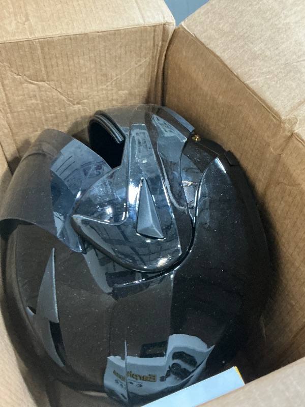 Photo 1 of (scratches used )Virtue Matte Black Full Face Helmet, Model Md-808, Size Xl,
