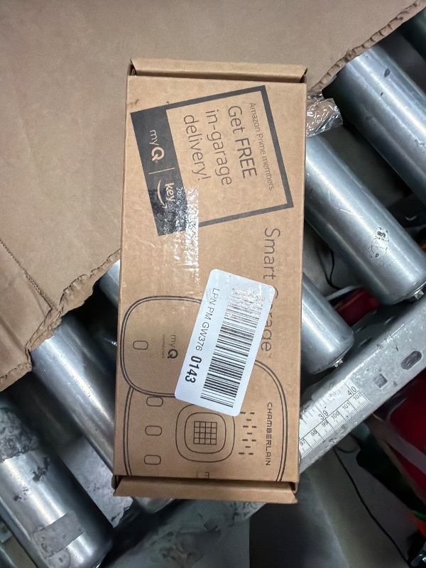 Photo 1 of **MISSING MOUNTING PIECES** CHAMBERLAIN Smart Garage Control - Wireless Garage Hub and Sensor with Wifi & Bluetooth - Smartphone Controlled, myQ-G0401-ES, White