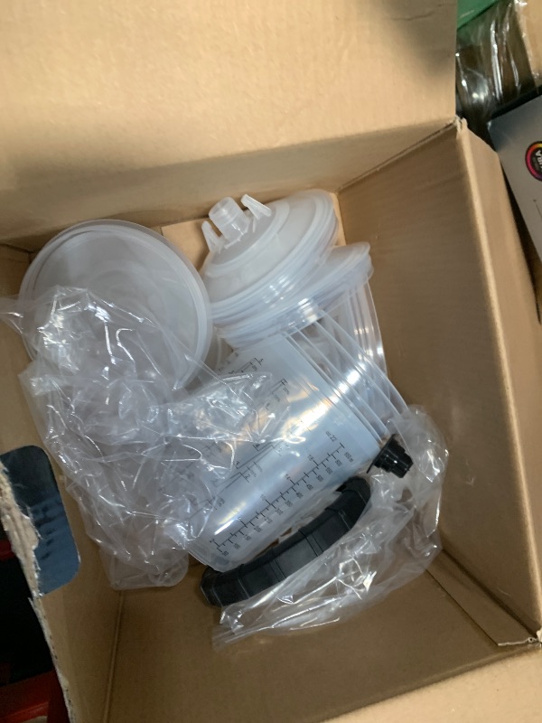 Photo 1 of **MISSING ATTACHMENTS**InoKraft D1 LVLP Air Spray Gun Premium Kit with 22 Ounce Disposable Paint Cups, Easy to Use, Paint Gun for Cars & House DIY Painting, 1.3/1.5/1.7mm Nozzles, with Paint Sprayer Accessories