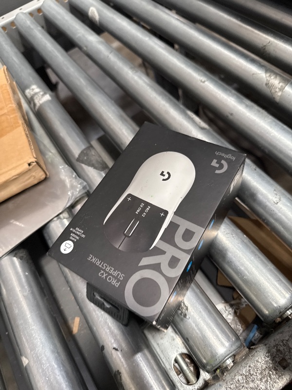 Photo 1 of **MISSING DONGLE**Logitech G PRO X2 SUPERSTRIKE Wireless Gaming Mouse: Customizable Rapid Trigger Magnetic Analog Switches, Adjustable Click Haptics, 61g Ultra Lightweight, USB-C, <8K Polling, for PC/Mac - Black/White
