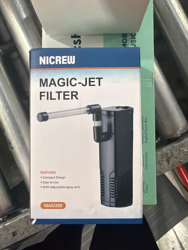 Photo 1 of ****PARTS ONLY *** NICREW Aquarium Internal Filter, Submersible Power Filter with Multiple Function for Fish Tanks 5-10 Gallon, 53 GPH, 5W