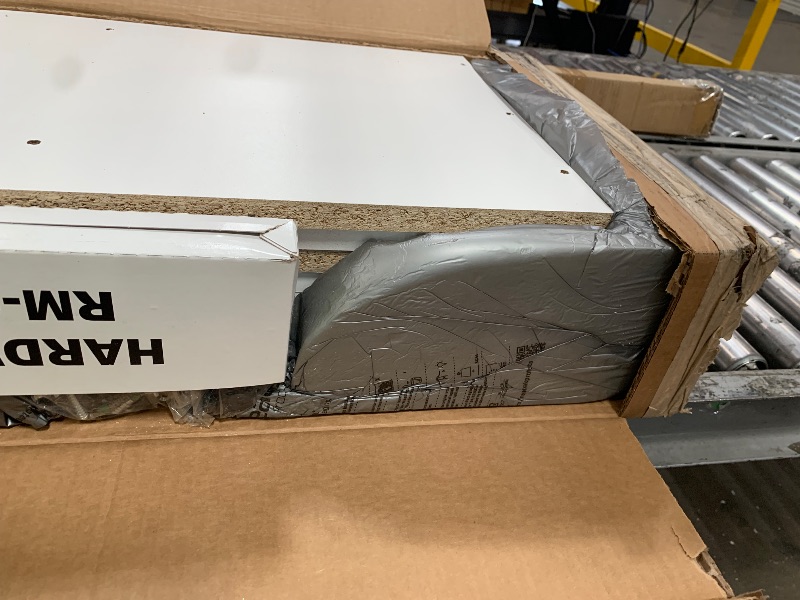 Photo 1 of **MISSING BOX 1**Prepac HangUps 30" Large Garage Cabinet, Bathroom Cabinet Wall Mount, Ideal for Garage, Kitchen and Laundry Organization 30" W x 72" H x 16" D, White