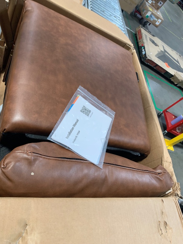 View 2 of *** PARTS ONLY - PARTIAL SET *** 360° Swivel Glider Recliner Chair with Lumbar Support - Ergonomic PU Leather Manual Rocking Chair for Nursery, Living Room, Bedroom, Home Office