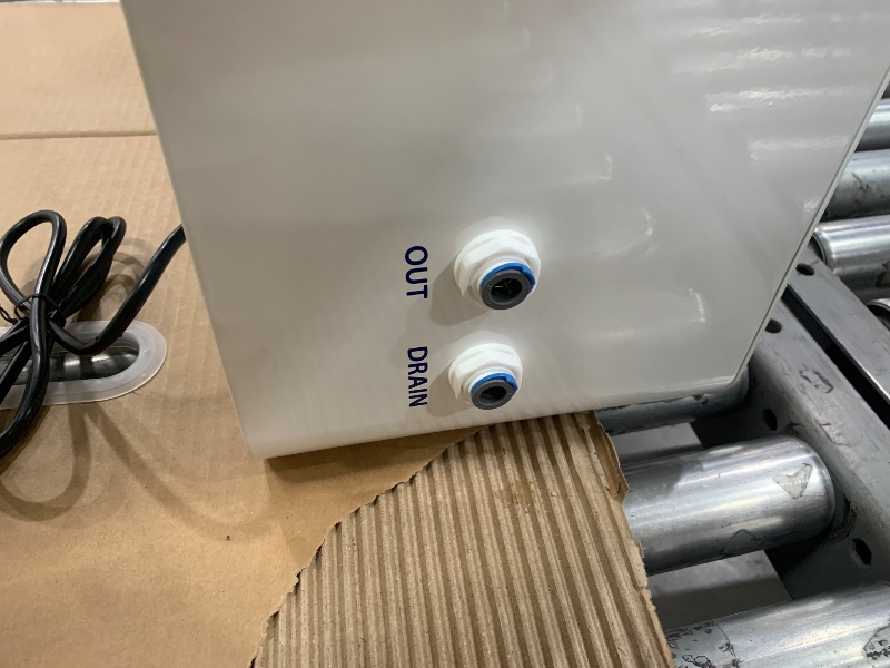 Photo 1 of **Box 1 of 2***iSpring CRO2000 4-Stage Tankless Commercial Reverse Osmosis Drinking Water Filtration System w/Dual Pumps, Pressure Gauges, and Freestanding Stainless Steel Bracket, 2000 GPD