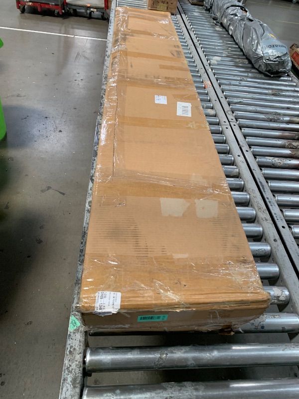 Photo 1 of **MISSING PIECES, PARTS ONL;Y**Bellemave Bunk Bed Queen Over King with LED, Heavy Duty Metal Bunk BedFrame with Storage Shelves and Lights, Woodgrain+BlackLPNRRHX9377039