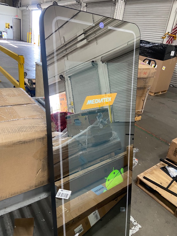 Photo 1 of **Device is passcode locked/for parts only. The chip-level security has completely locked down the bootloader and local USB inputs.**
Smart Fitness Mirror for Home Gym Workout, 32" Touchscreen & Open System, No Subscription Fees, Support Fitness Apps, Wal